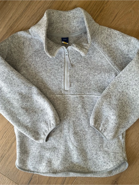 Cat & Jack Other - Old Navy Quarter-Zip Sweater Heather Light Gray XS